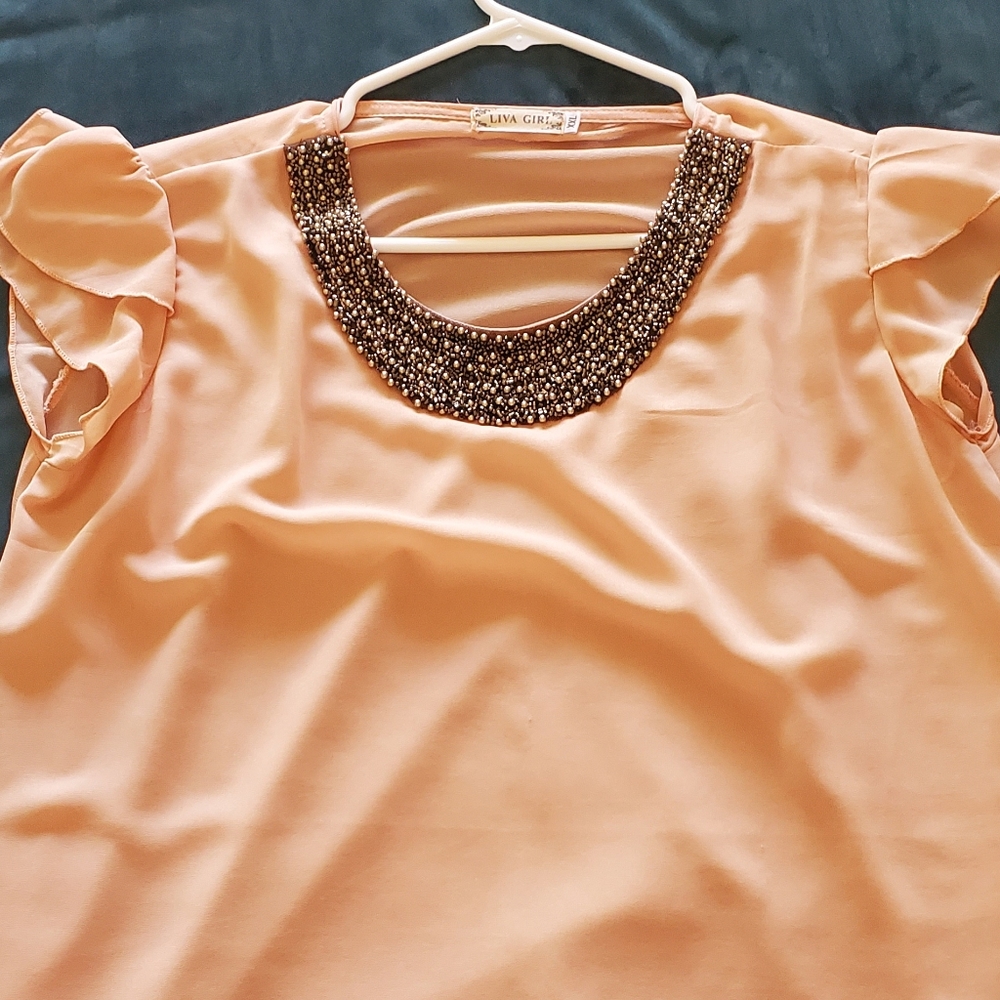 Pink blouse size xxl